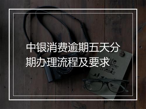 中银消费逾期五天分期办理流程及要求
