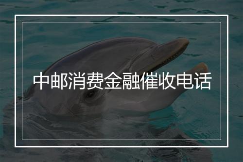 中邮消费金融催收电话
