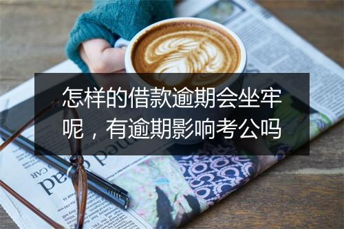怎样的借款逾期会坐牢呢，有逾期影响考公吗