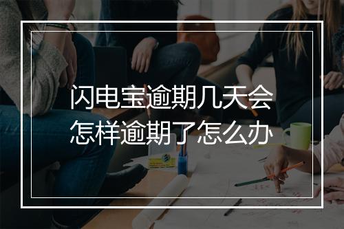 闪电宝逾期几天会怎样逾期了怎么办