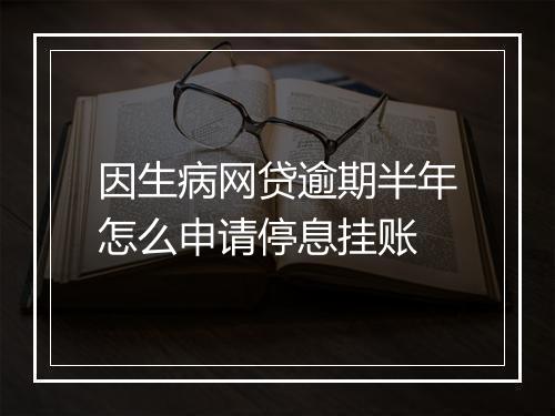 因生病网贷逾期半年怎么申请停息挂账