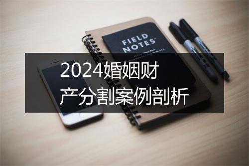 2024婚姻财产分割案例剖析
