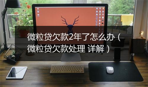 微粒贷欠款2年了怎么办（微粒贷欠款处理 详解）