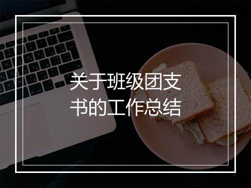 关于班级团支书的工作总结