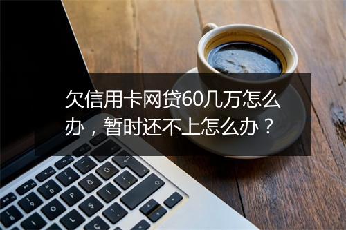 欠信用卡网贷60几万怎么办，暂时还不上怎么办？