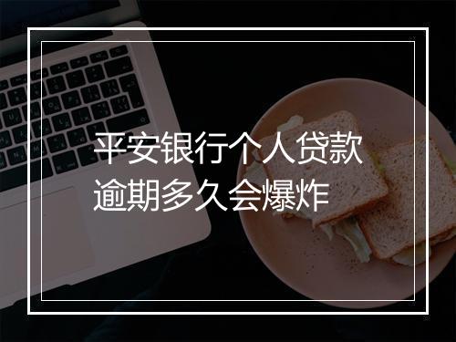 平安银行个人贷款逾期多久会爆炸