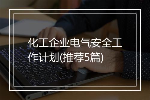 化工企业电气安全工作计划(推荐5篇)