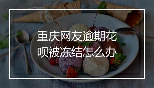 重庆网友逾期花呗被冻结怎么办