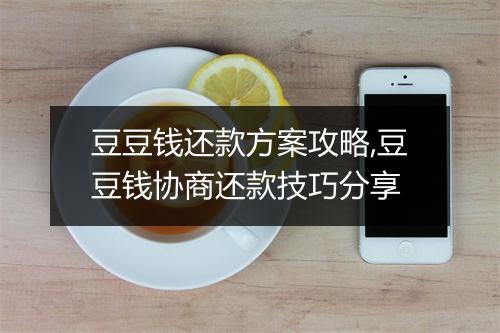豆豆钱还款方案攻略,豆豆钱协商还款技巧分享