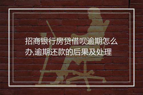 招商银行房贷借呗逾期怎么办,逾期还款的后果及处理