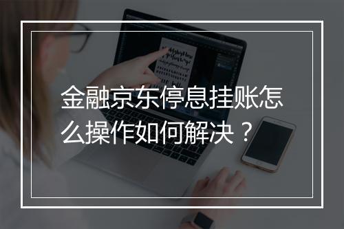 金融京东停息挂账怎么操作如何解决？