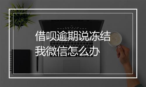 借呗逾期说冻结我微信怎么办