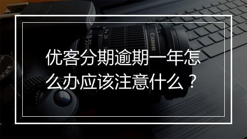 优客分期逾期一年怎么办应该注意什么？