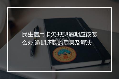民生信用卡欠3万8逾期应该怎么办,逾期还款的后果及解决