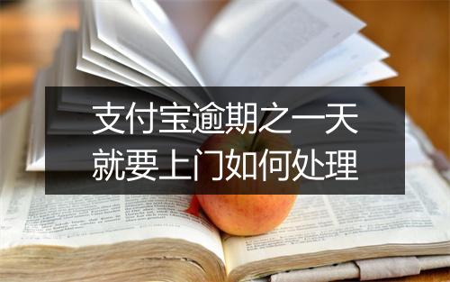 支付宝逾期之一天就要上门如何处理
