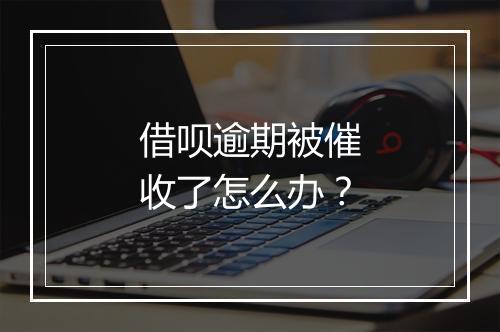 借呗逾期被催收了怎么办？