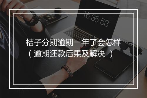 桔子分期逾期一年了会怎样（逾期还款后果及解决 ）