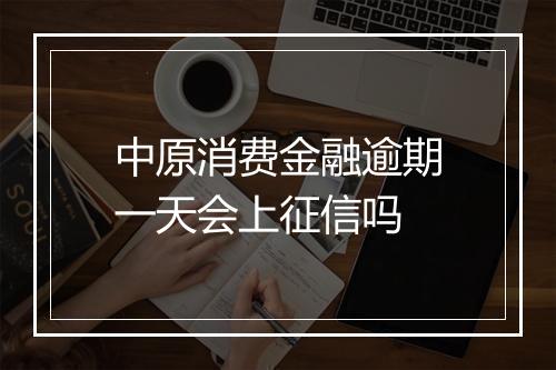 中原消费金融逾期一天会上征信吗