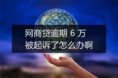 网商贷逾期 6 万被起诉了怎么办啊