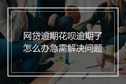 网贷逾期花呗逾期了怎么办急需解决问题