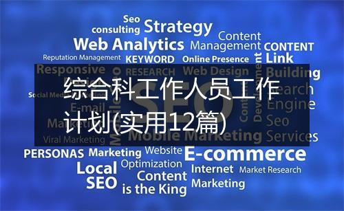 综合科工作人员工作计划(实用12篇)