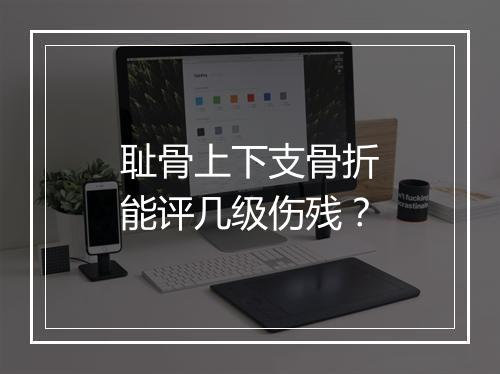 耻骨上下支骨折能评几级伤残？