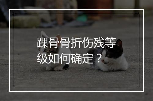 踝骨骨折伤残等级如何确定？