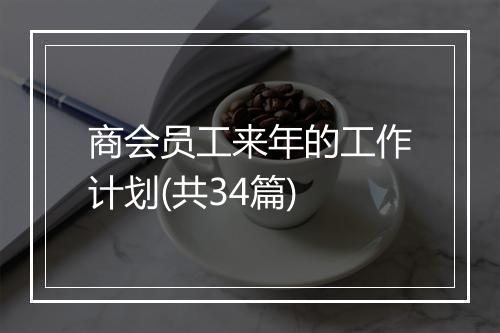 商会员工来年的工作计划(共34篇)