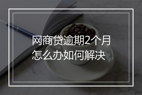 网商贷逾期2个月怎么办如何解决