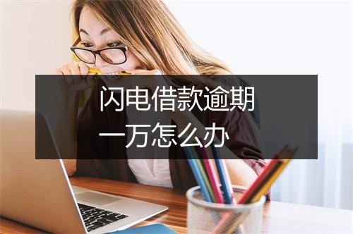闪电借款逾期一万怎么办