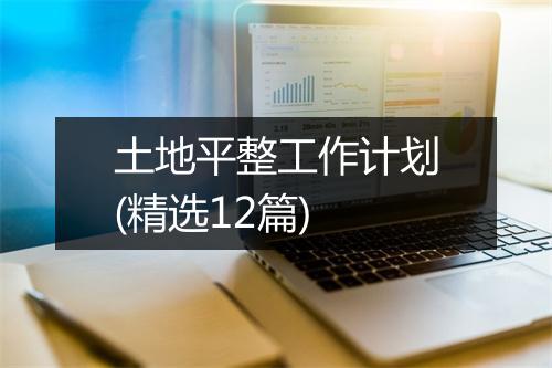 土地平整工作计划(精选12篇)