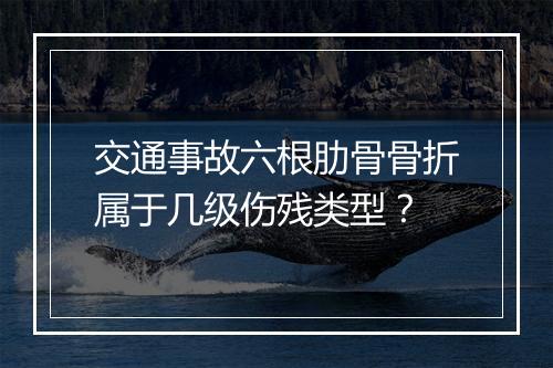 交通事故六根肋骨骨折属于几级伤残类型？