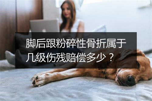 脚后跟粉碎性骨折属于几级伤残赔偿多少？
