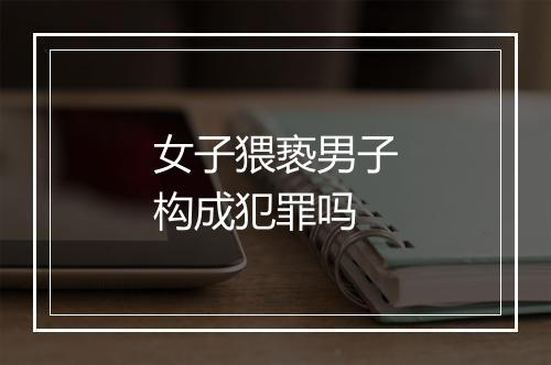 女子猥亵男子构成犯罪吗