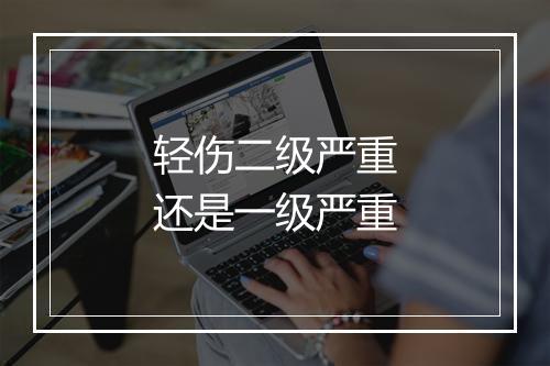 轻伤二级严重还是一级严重