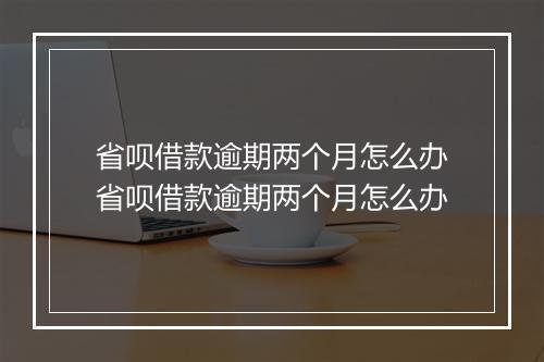 省呗借款逾期两个月怎么办省呗借款逾期两个月怎么办