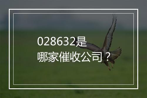 028632是哪家催收公司？