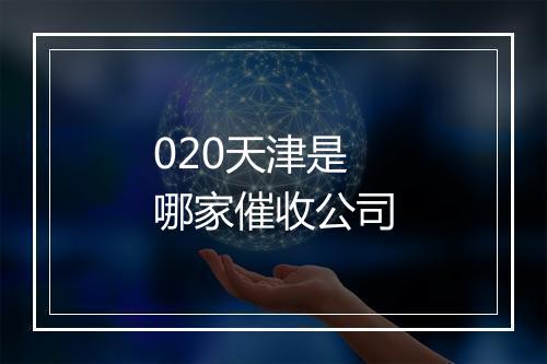 020天津是哪家催收公司