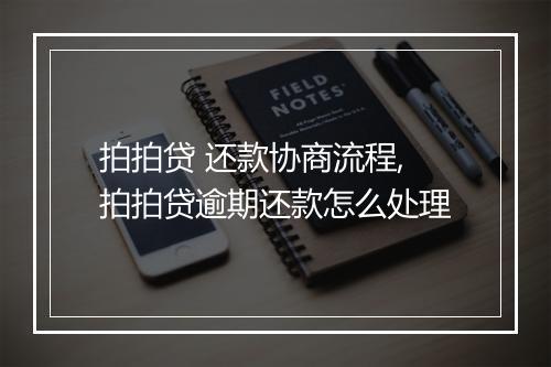 拍拍贷 还款协商流程,拍拍贷逾期还款怎么处理