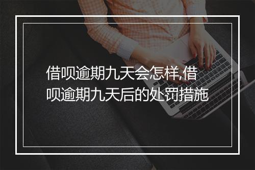 借呗逾期九天会怎样,借呗逾期九天后的处罚措施