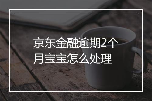 京东金融逾期2个月宝宝怎么处理
