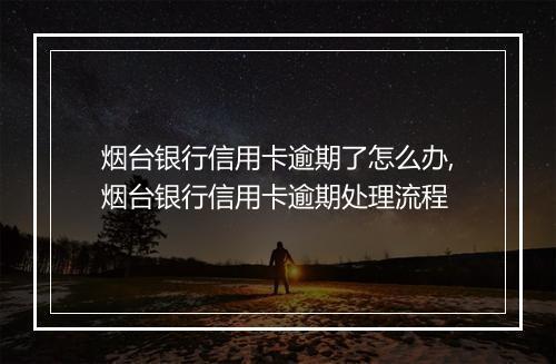 烟台银行信用卡逾期了怎么办,烟台银行信用卡逾期处理流程