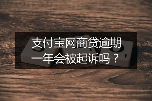 支付宝网商贷逾期一年会被起诉吗？