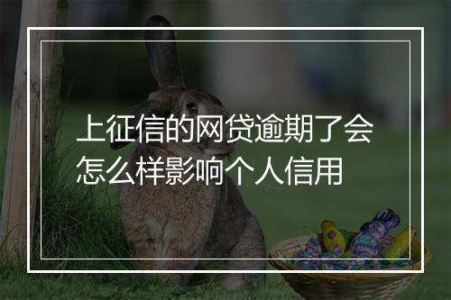 上征信的网贷逾期了会怎么样影响个人信用