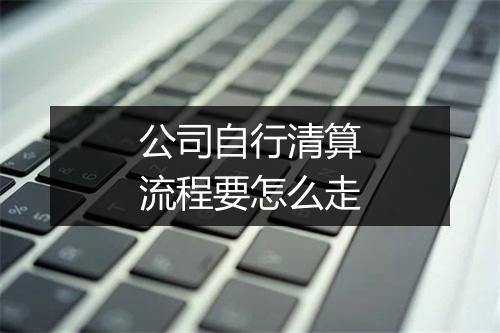 公司自行清算流程要怎么走