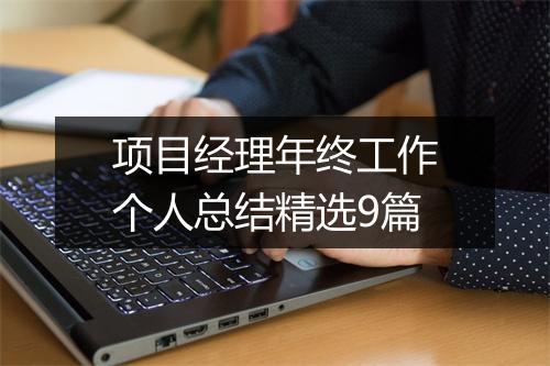 项目经理年终工作个人总结精选9篇