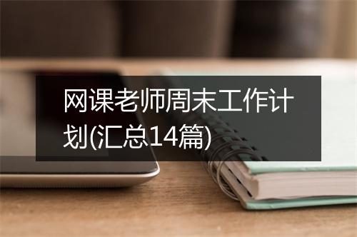 网课老师周末工作计划(汇总14篇)