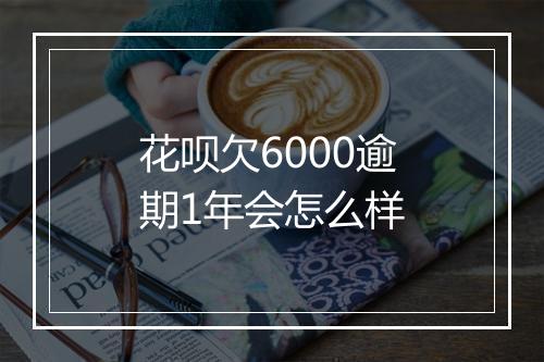花呗欠6000逾期1年会怎么样