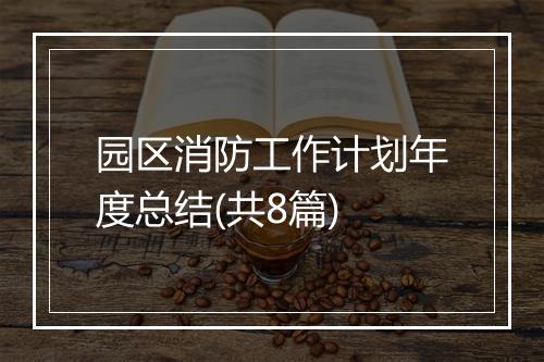 园区消防工作计划年度总结(共8篇)