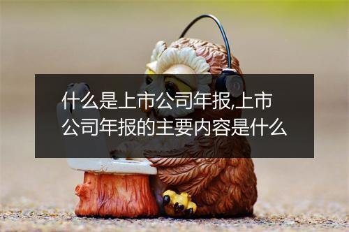什么是上市公司年报,上市公司年报的主要内容是什么